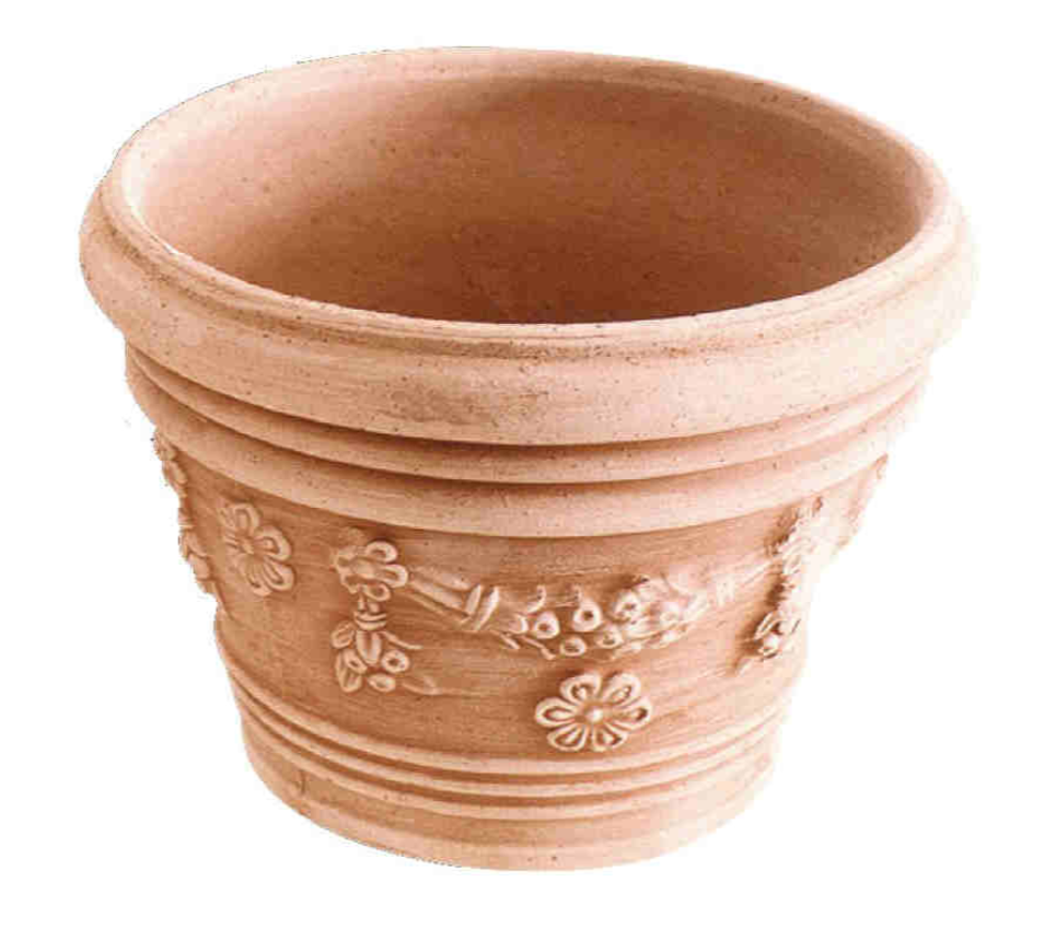 Terakotový kvetináč VASO LIBERTY FESTONATO šírka 32cm x výška 26 cm