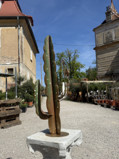 Umelý kovový kaktus - výška 74cm