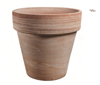 Kvetináč Expo graffiato, šírka 74cm, výška 73cm, farba tehlová,