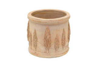 CILINDRO CIPRESSI terakotový kvetináč šírka 23,5cm x 20,5cm výška 