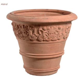 VASO IMPRUNETINO FESTONATO - 80CM terakotový kvetináč