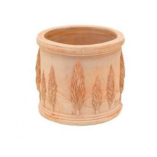 CILINDRO CIPRESSI terakotový kvetináč 17,5 cm x 16 cm výška